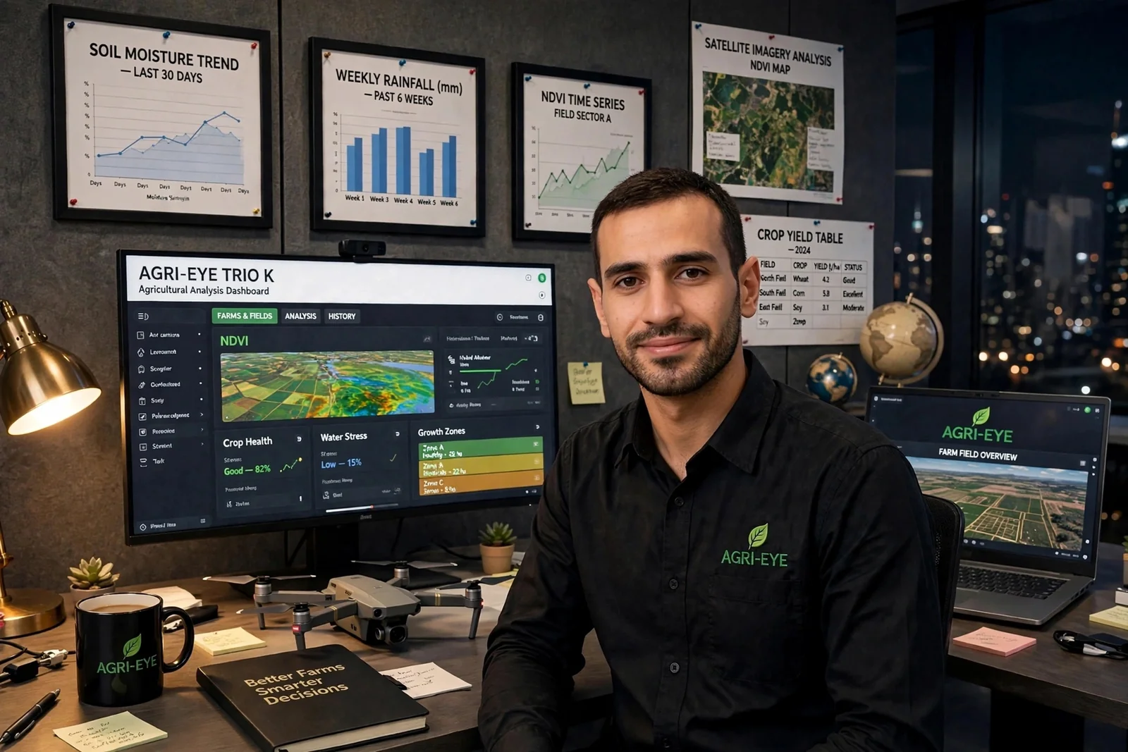 Khaled Albakour, creator of AGRI-EYE TRIO K